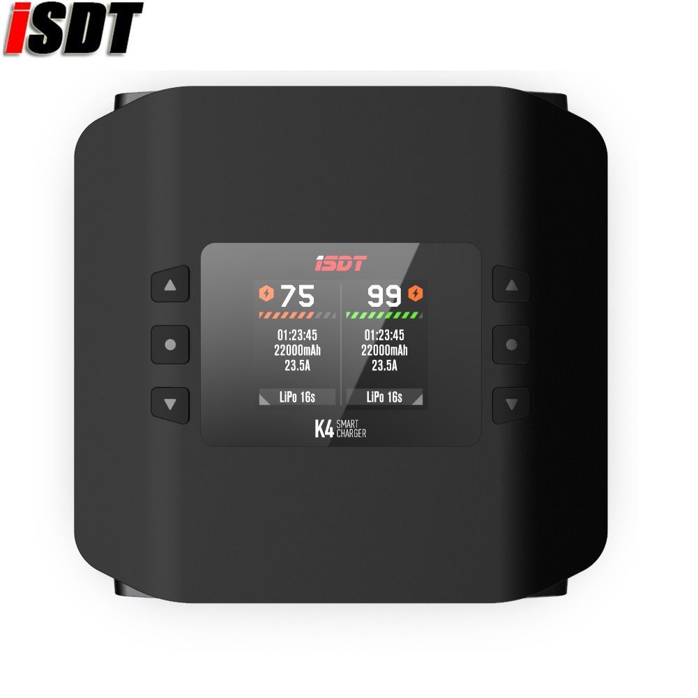 Isdt K4 Dual Lipo Charger - Caricabatterie intelligente RC a doppio canale