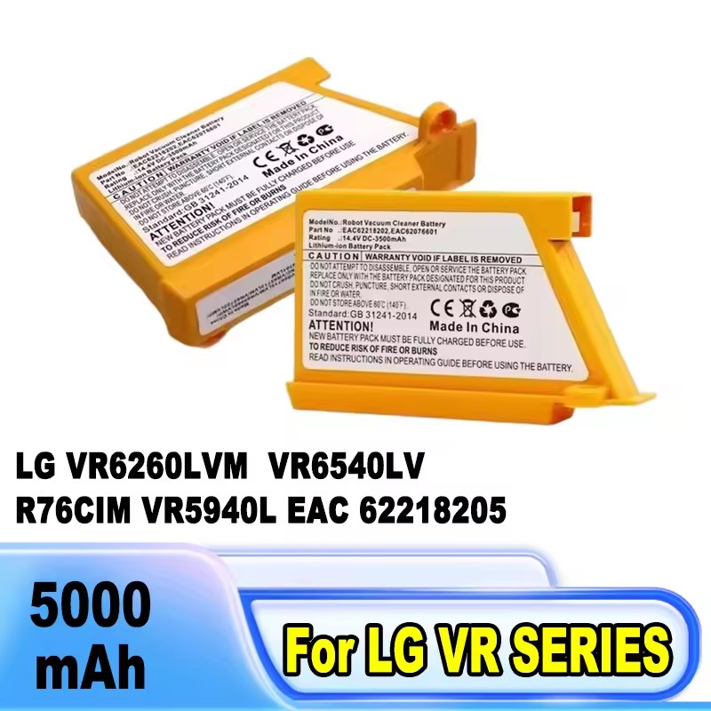 4S Lipo Battery 14.8V 6000Mah - Batteria per Aspirapolvere LG VR6260LVM VR6540LV