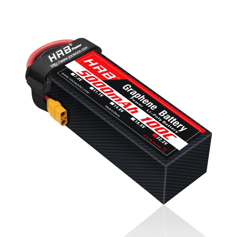 6S Lipo Battery 22.2V 5000Mah - 1PC HRB 22.2V Batteria al grafene