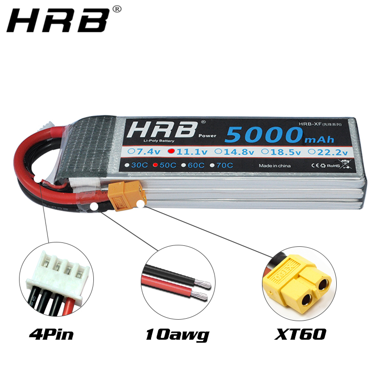 Batteria al litio HRB 4S 14.8V - 4S Lipo Battery 14.8V 6000Mah recensione e prezzo