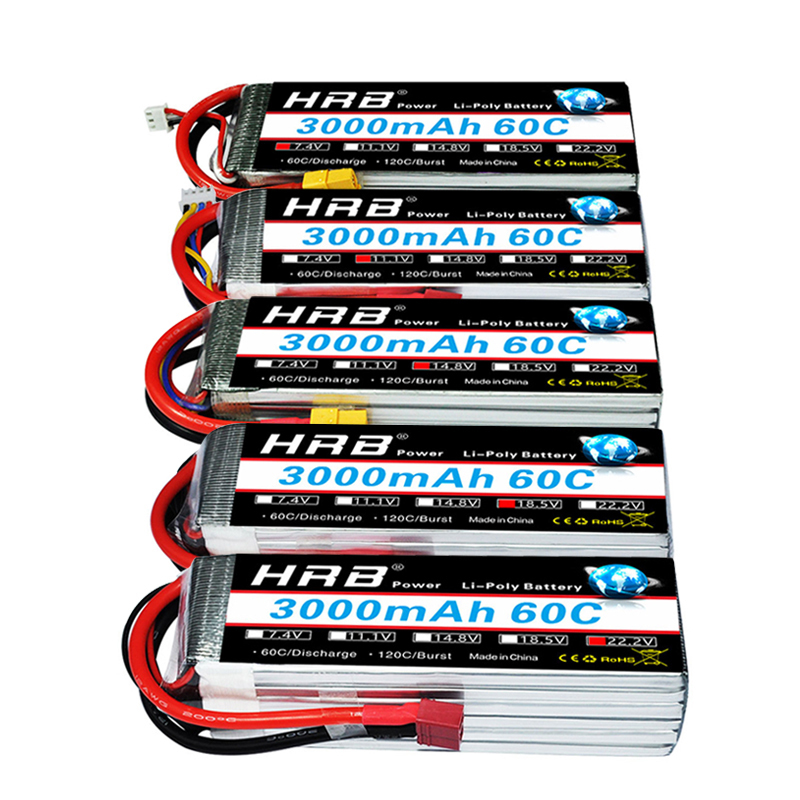 Batteria lipo HRB 2S 3S 4S 6S  - 4S Lipo Battery 14.8V 6000Mah recensione e prezzo